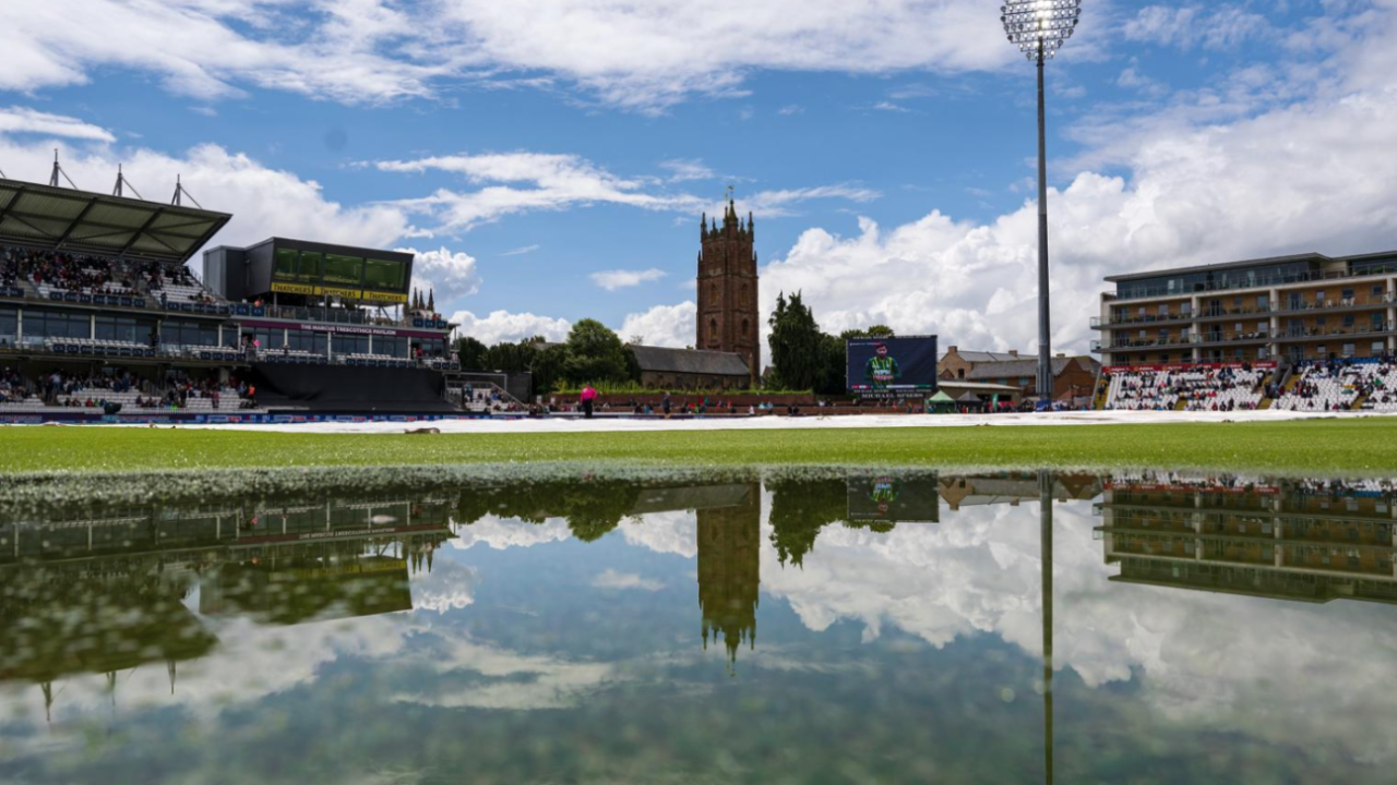 The second women's ODI at Taunton was abandoned after heavy rain, England vs Pakistan, 2nd Women's ODI, Taunton, May 26, 2024