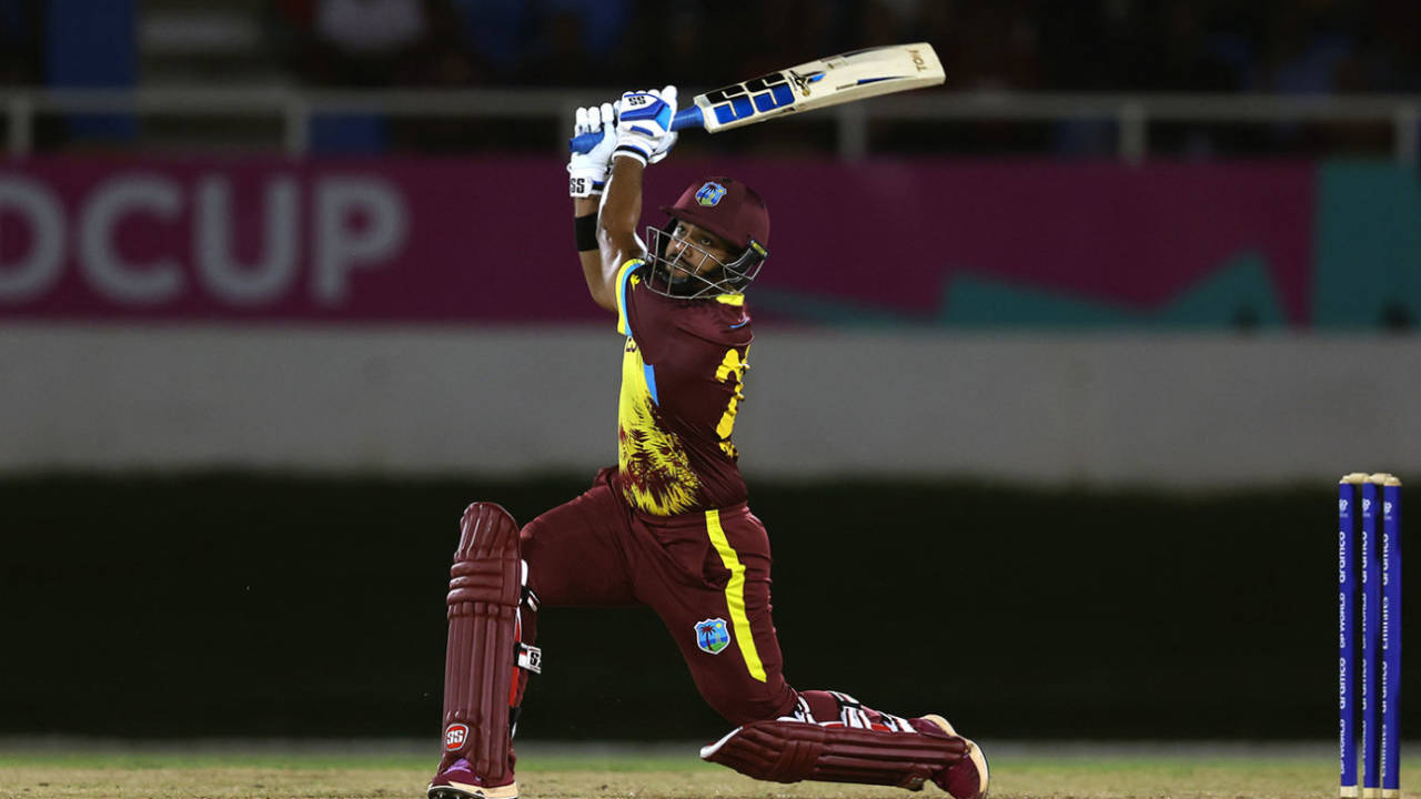 Nicholas Pooran flayed the Australia attack, West Indies vs Australia, T20 World Cup warm-up match, Queen's Park Oval, May 30, 2024
