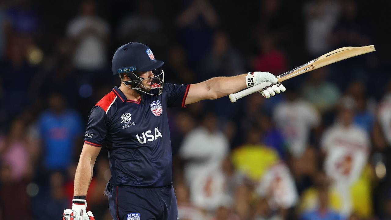 Andries Gous brought up fifty in 39 balls, USA vs Canada, T20 World Cup 2024, Group A, Dallas, June 1, 2024