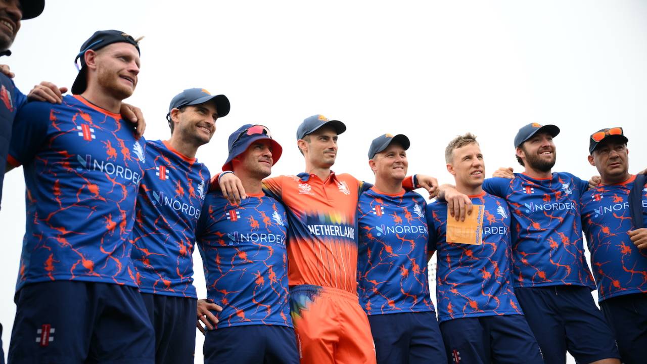 Netherlands, led by Scott Edwards, in a good spirit ahead of their tournament opener, Nepal vs Netherlands, T20 World Cup, Dallas, June 4, 2024