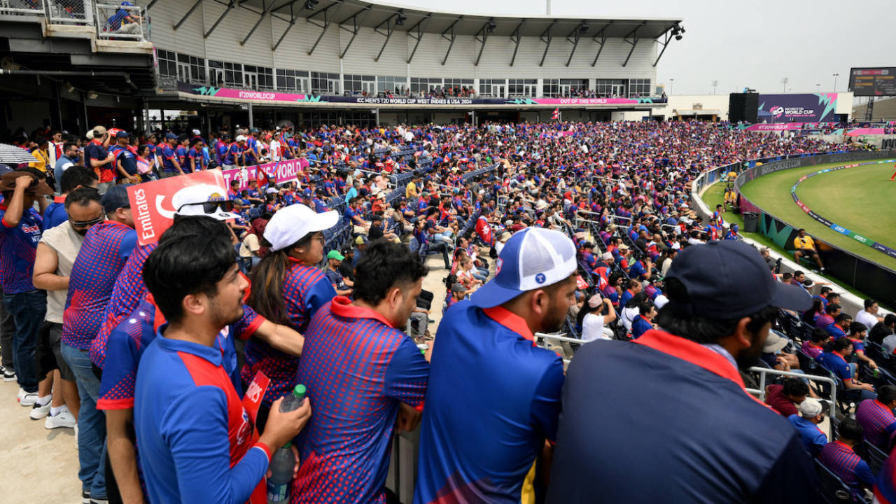 As Logan van Beek said, it was hard to tell if the game was in Nepal or Dallas, Nepal vs Netherlands, T20 World Cup, Dallas, June 4, 2024