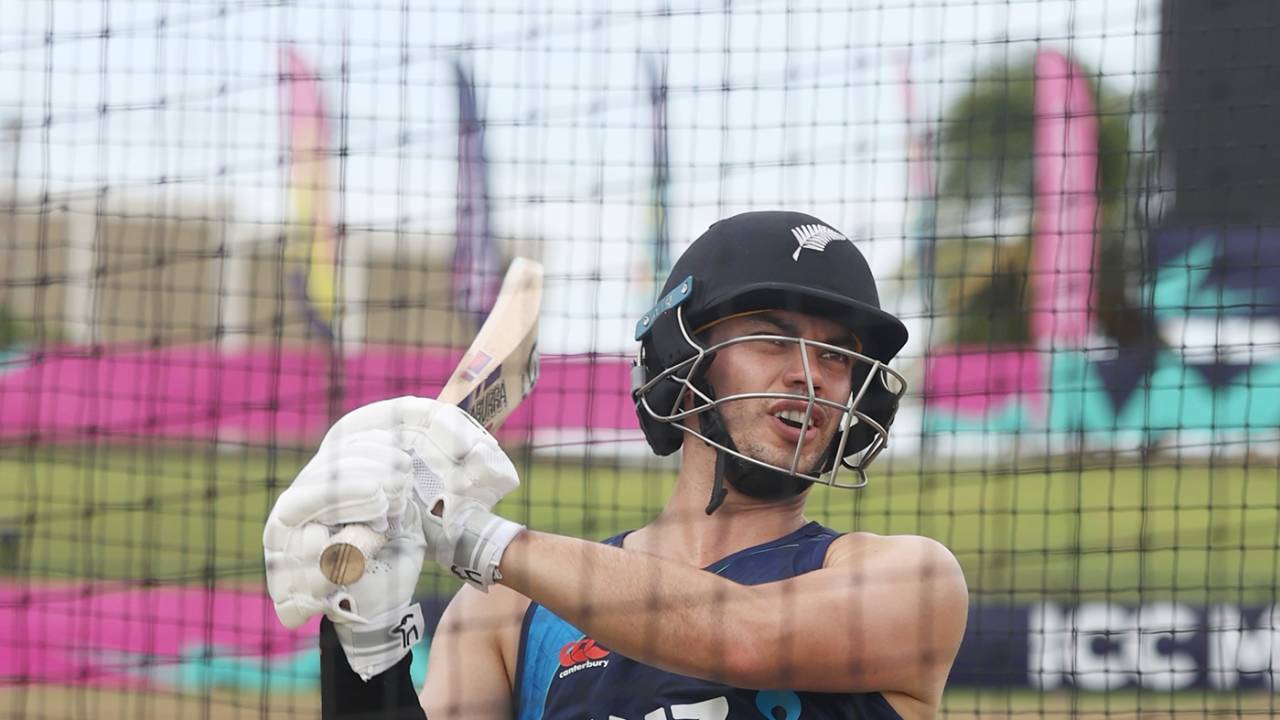 Mark Chapman gets some big-hitting practice, T20 World Cup, Providence, June 5, 2024