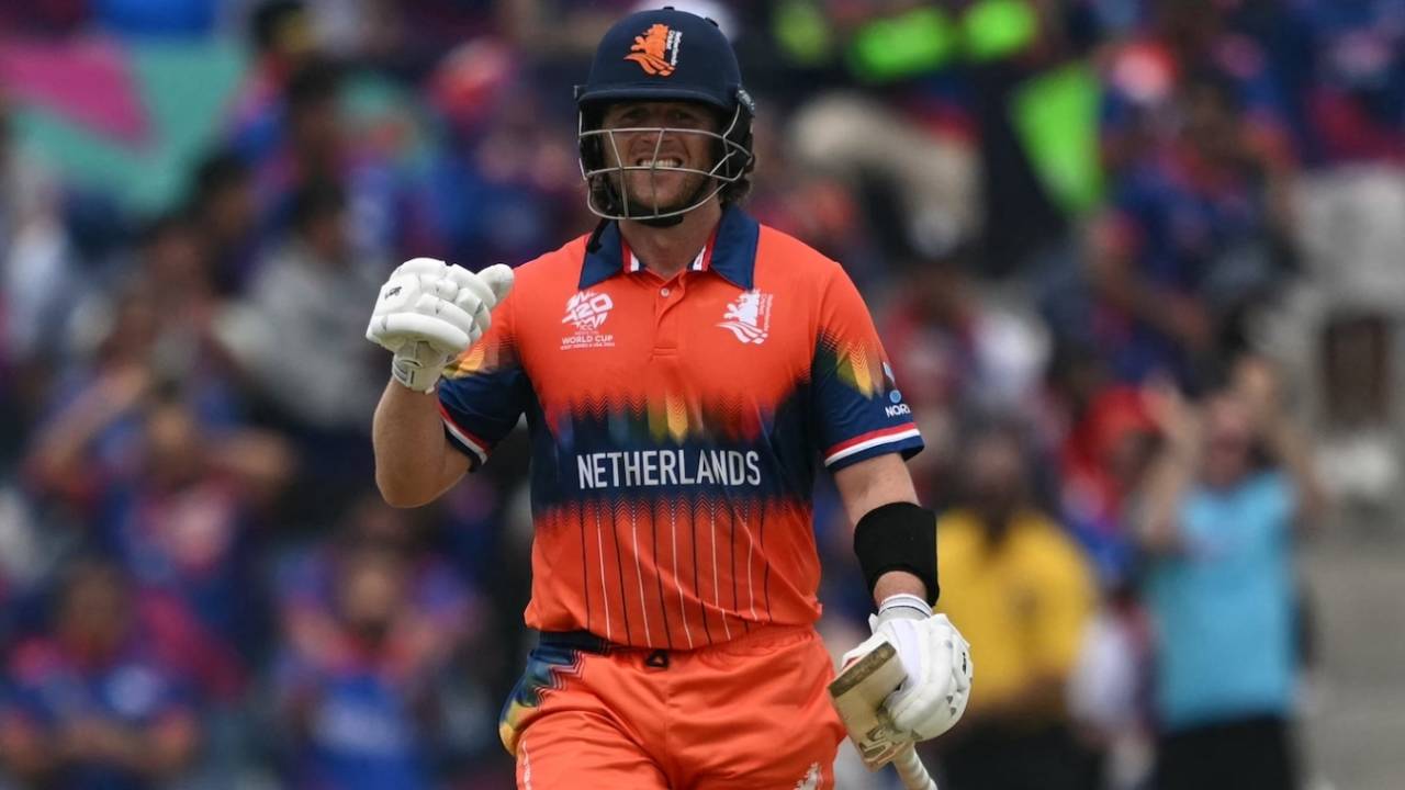 Max O'Dowd took Netherlands home with an unbeaten 54, Nepal vs Netherlands, T20 World Cup, Dallas, June 4, 2024