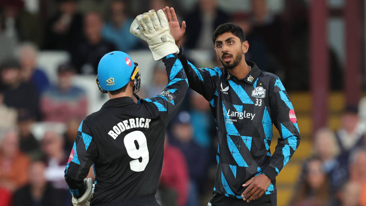 Shoaib Bashir struck on his debut for Worcestershire, Northamptonshire vs Worcestershire, Vitality Blast, June 7, 2024