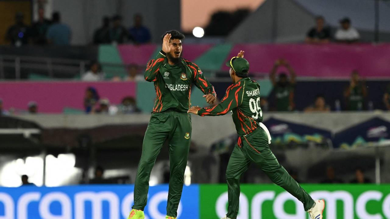 Rishad Hossain finished with career-best figures of 3 for 22, Bangladesh vs Sri Lanka, T20 World Cup, Dallas, June 7, 2024