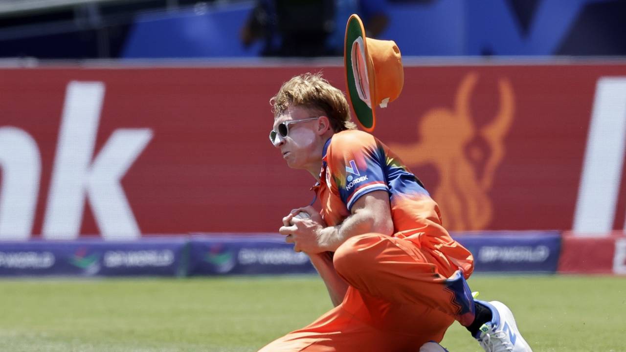 Tim Pringle catches Heinrich Klaasen like a cool dude, Netherlands vs South Africa, T20 World Cup 2024, New York, June 8, 2024