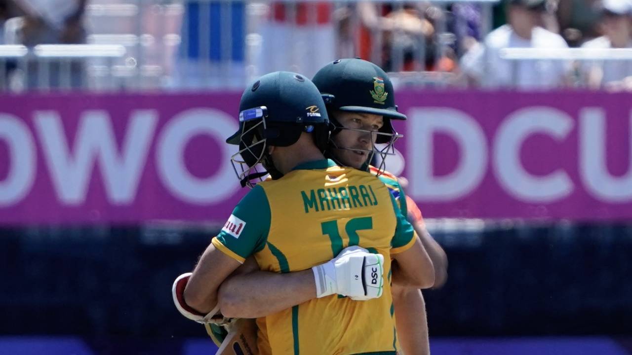 David Miller and Keshav Maharaj can finally celebrate, Netherlands vs South Africa, T20 World Cup 2024, New York, June 8, 2024