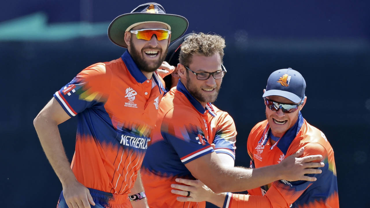 Vivian Kingma bowled four straight overs and took 2 for 12, Netherlands vs South Africa, T20 World Cup 2024, New York, June 8, 2024