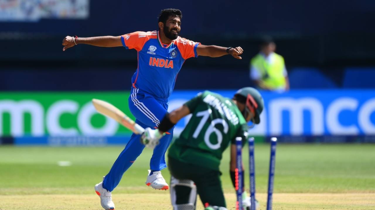 Jasprit Bumrah found a way through Mohammad Rizwan, India vs Pakistan, T20 World Cup 2024, New York, June 9, 2024