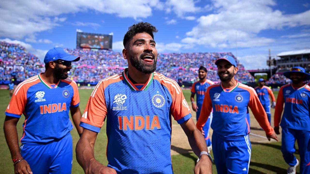The Indian players sport happy expressions after a hard-fought win, India vs Pakistan, T20 World Cup 2024, New York, June 9, 2024