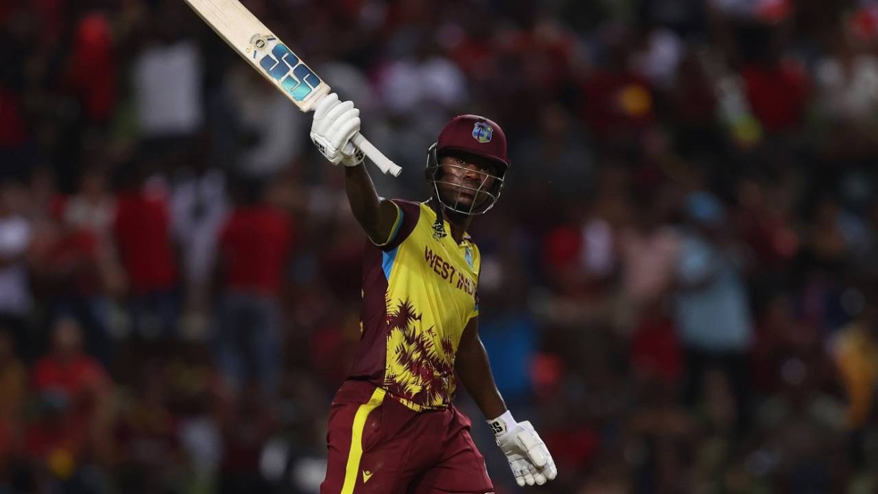 Sherfane Rutherford completed his fifty off 33 balls, West Indies vs New Zealand, Men's T20 World Cup 2024, Tarouba, June 12, 2024