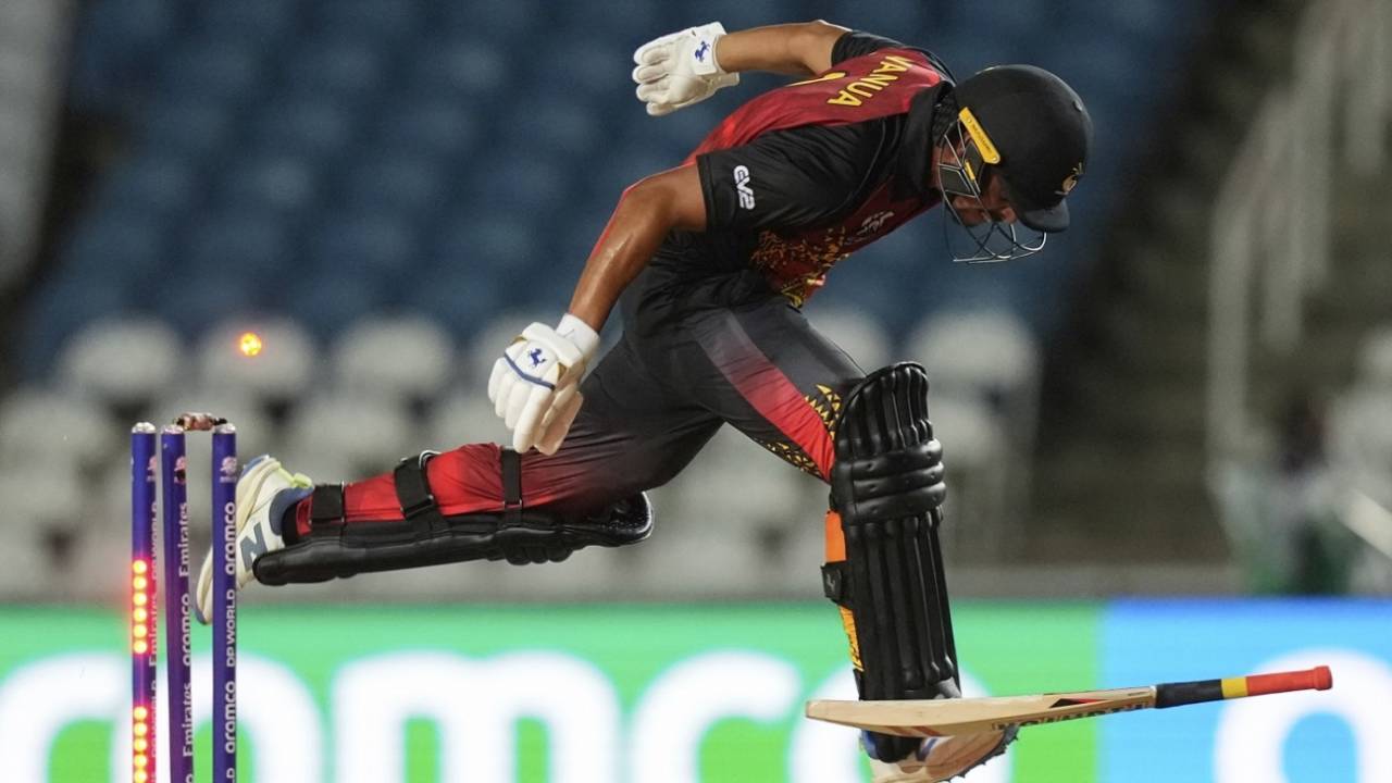 Papua New Guinea lost four wickets, including Norman Vanua, to run-out, Afghanistan vs PNG, T20 World Cup 2024, Tarouba, June 13, 2024