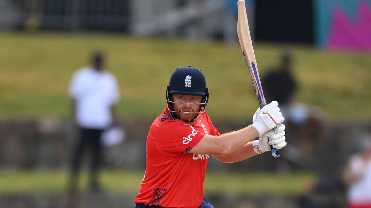Jonny Bairstow provided the innings with the initial impetus, England vs Namibia, T20 World Cup 2024, North Sound, June 15, 2024