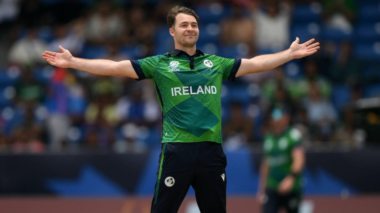 Curtis Campher finished with 2 for 24, Ireland vs Pakistan, T20 World Cup 2024, Lauderhill, June 16, 2024