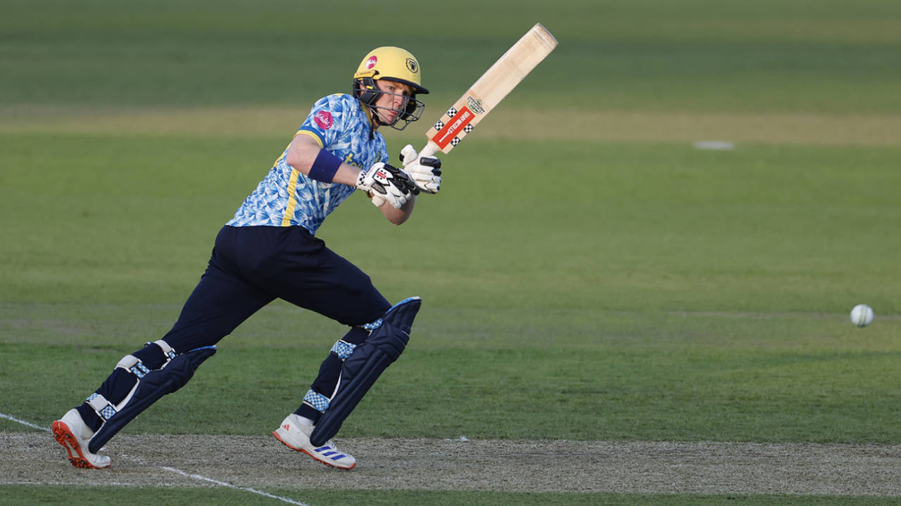 Dan Mousley turns the ball leg side, Birmingham vs Durham, Vitality Blast, Edgbaston, May 31, 2024