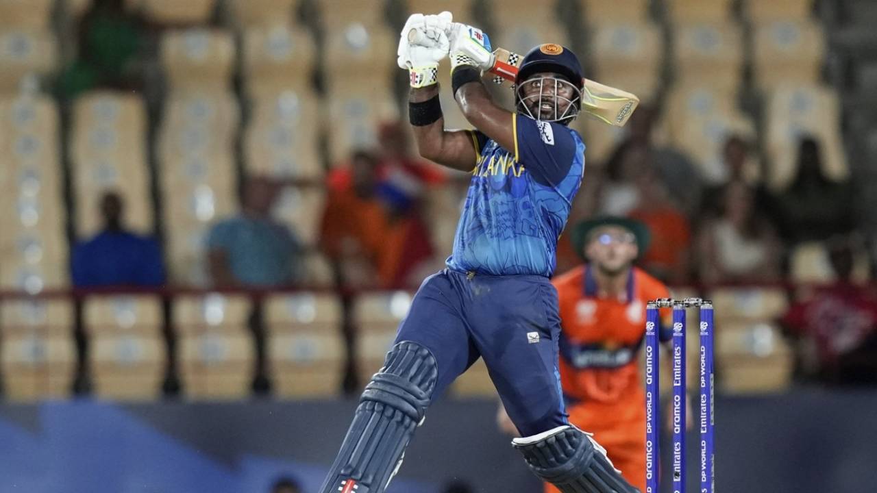 Charith Asalanka hit five sixes, Netherlands vs Sri Lanka, T20 World Cup 2024, Gros Islet, June 16, 2024