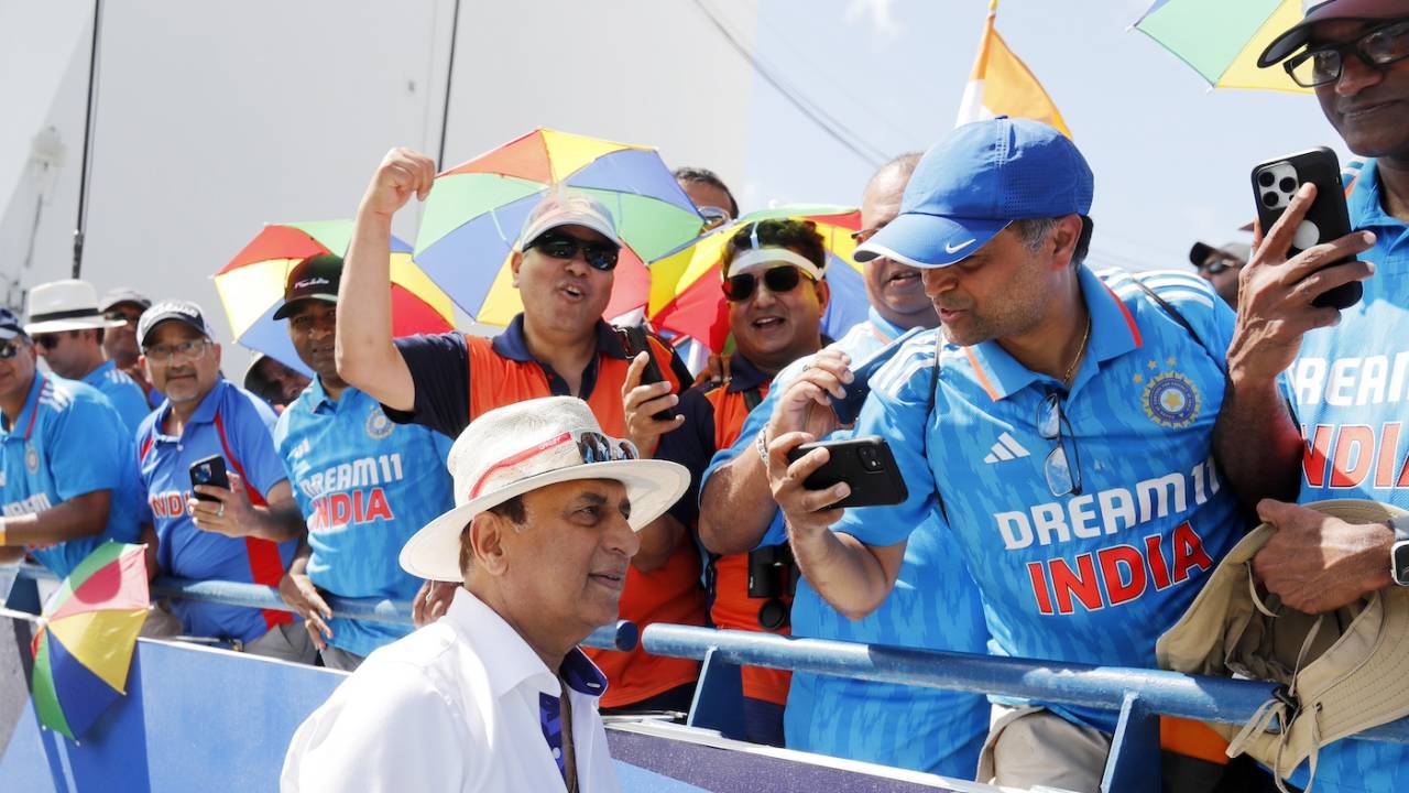 Sunil Gavaskar, still so popular with the fans, Afghanistan vs India, T20 World Cup Super Eight, Bridgetown, June 20, 2024