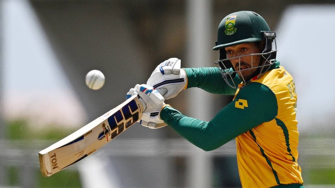 Quinton de Kock raced away in the powerplay, England vs South Africa, T20 World Cup 2024, Super Eight, St Lucia, June 21, 2024