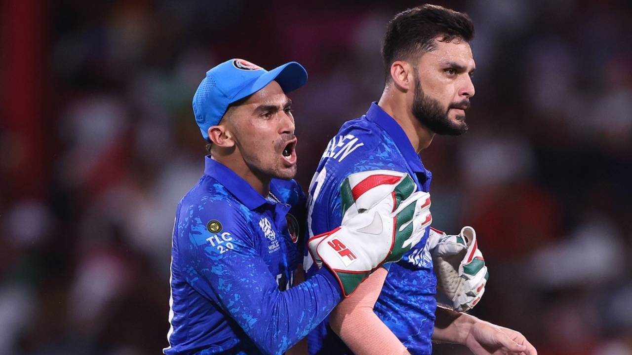 Naveen-ul-Haq was on fire in his new-ball spell, Afghanistan vs Australia, T20 World Cup 2024, Super Eight, Group 1, Kingstown, June 22, 2024