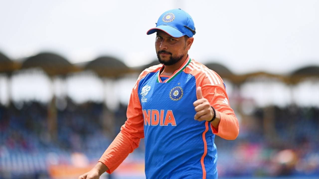 Kuldeep Yadav knows exactly where the camera is, Australia vs India, T20 World Cup Super Eight, Gros Islet, June 24, 2024