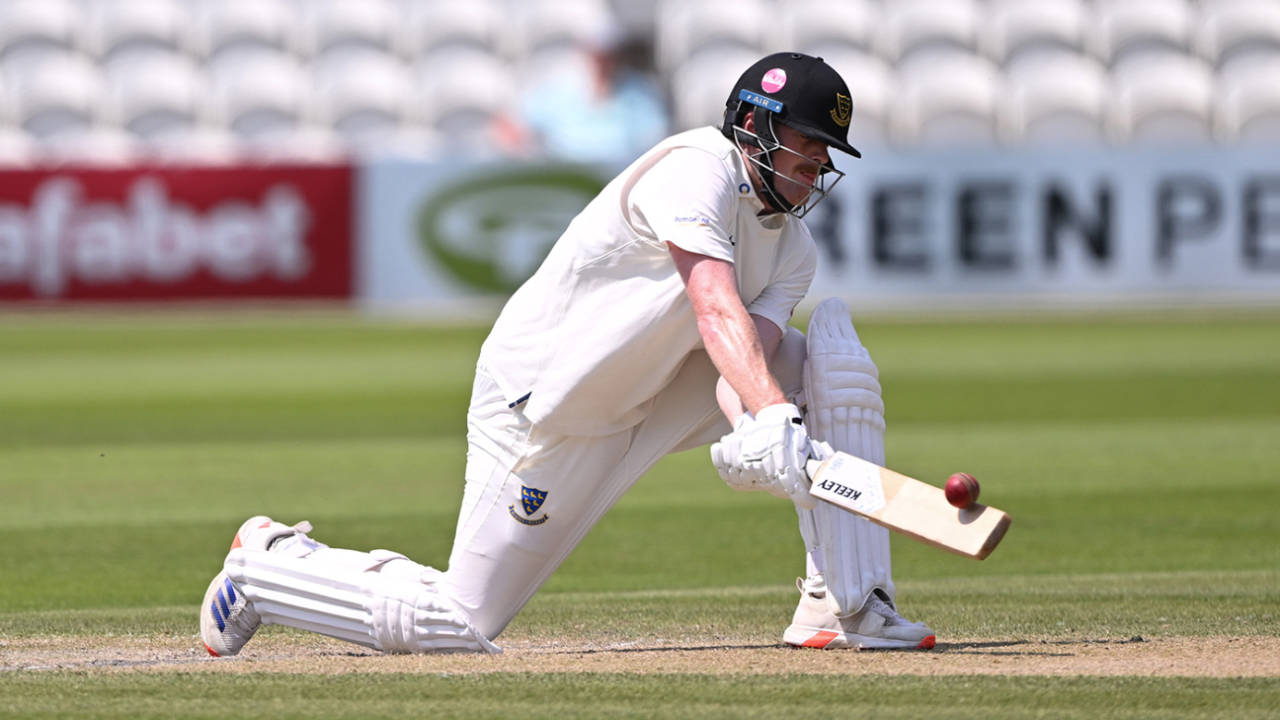 Sean Hunt made a career-best 65 batting as nightwatcher, Sussex vs Leicestershire, County Championship, Division Two, Hove, June 25, 2024