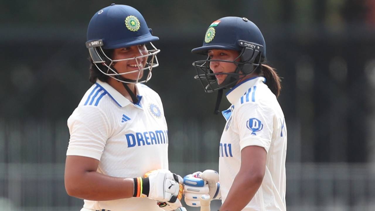 Richa Ghosh and Harmanpreet Kaur added 143 runs for the fifth wicket, India vs South Africa, Only women's Test, 2nd day, Chennai, June 29, 2024