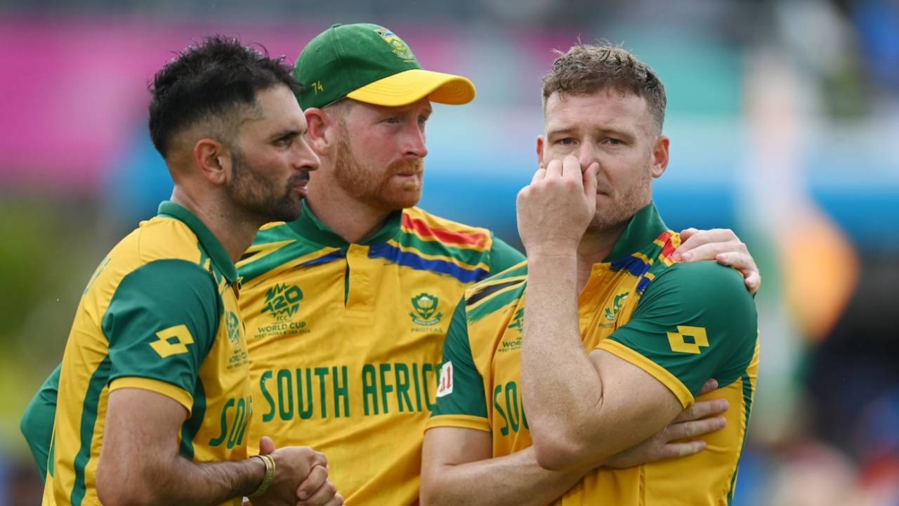 David Miller is inconsolable as the South Africans see another dream go bust, India vs South Africa, T20 World Cup final, Bridgetown, Barbados, June 29, 2024