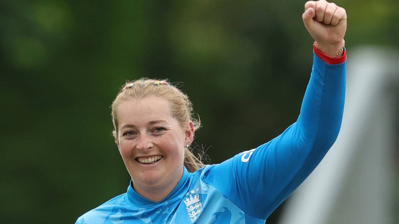 Sophie Ecclestone returned a five-for for the second time in ODIs, England vs New Zealand, 2nd Women's ODI, Worcester, June 30, 2024