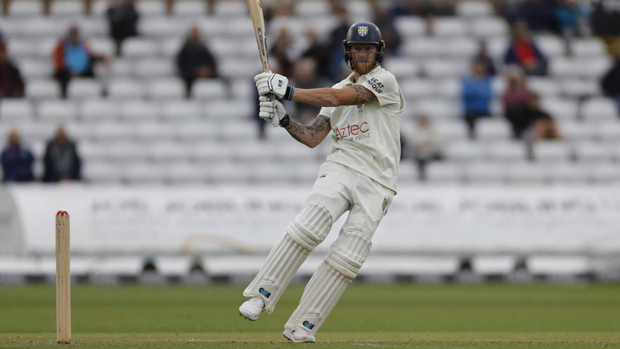 Ben Stokes top-scored in Durham's innings, Durham vs Worcestershire, County Championship, Division One, Chester-le-Street, June 30, 2024