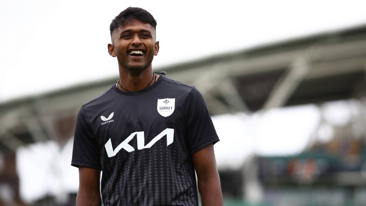 B Sai Sudharsan will turn out for Surrey before linking up with his TNPL team, Kia Oval, June 30, 2024