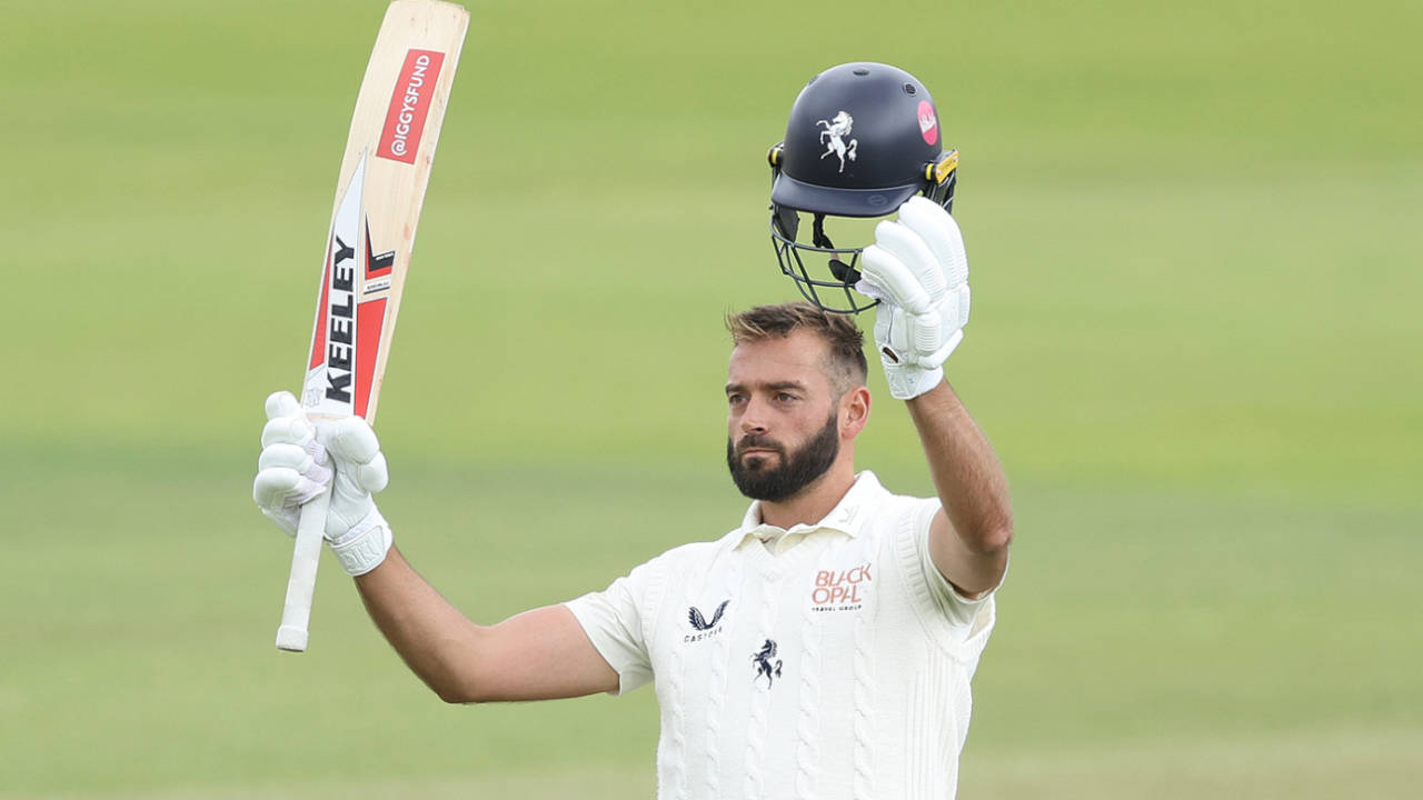 Jack Leaning made a hundred but couldn't avert the follow on, Hampshire vs Kent, County Championship, Utilita Bowl, July 2, 2024