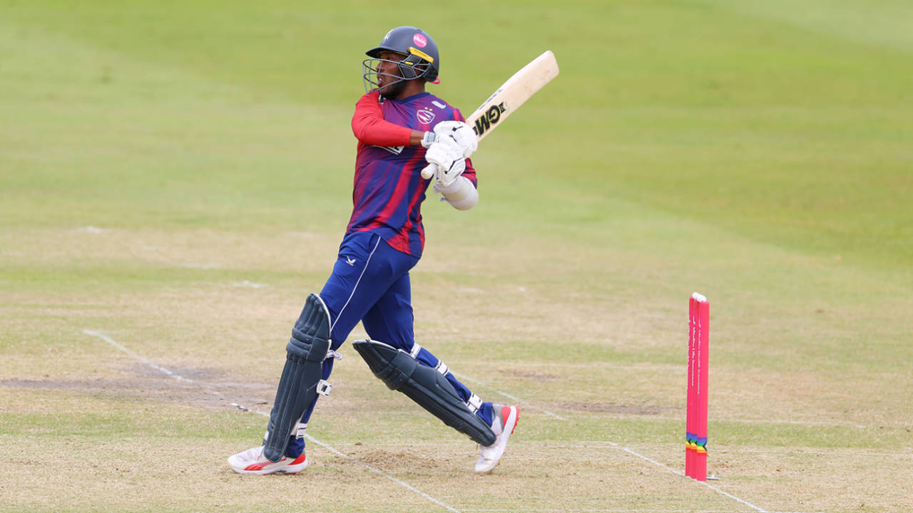 Daniel Bell-Drummond top-scored with 76 from 52 balls, Gloucestershire vs Kent, Vitality Blast, Cheltenham, July 5, 2024