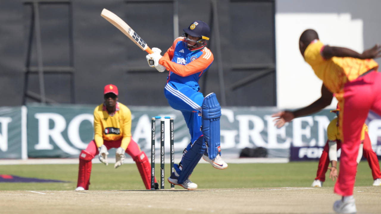 Abhishek Sharma turns on the style on his way to a maiden international ton, Zimbabwe vs India, 2nd men's T20I, Harare, July 7, 2024