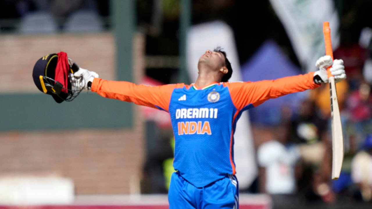 Abhishek Sharma's savours the feeling of getting to a maiden international ton, Zimbabwe vs India, 2nd men's T20I, Harare, July 7, 2024