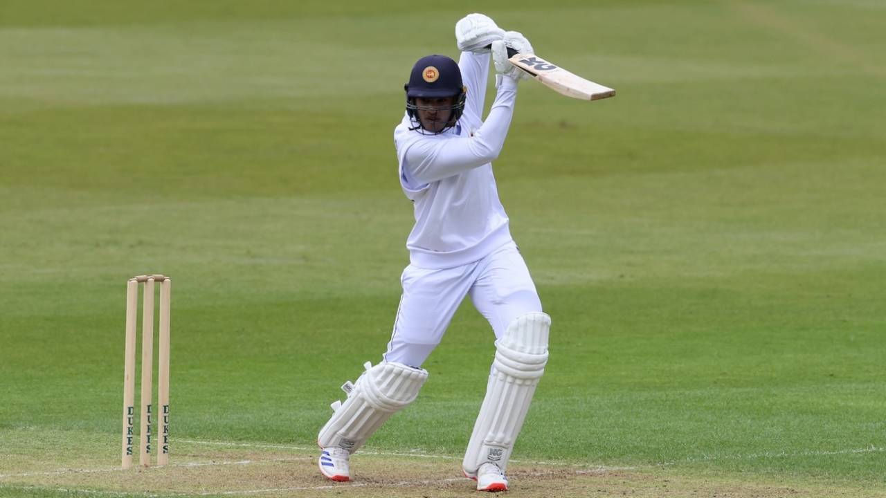 Dinura Kalupahana held together Sri Lanka's innings on Day One, England Under 19s vs Sri Lanka Under 19s, 1st unofficial Test, Wormsley, July 8, 224