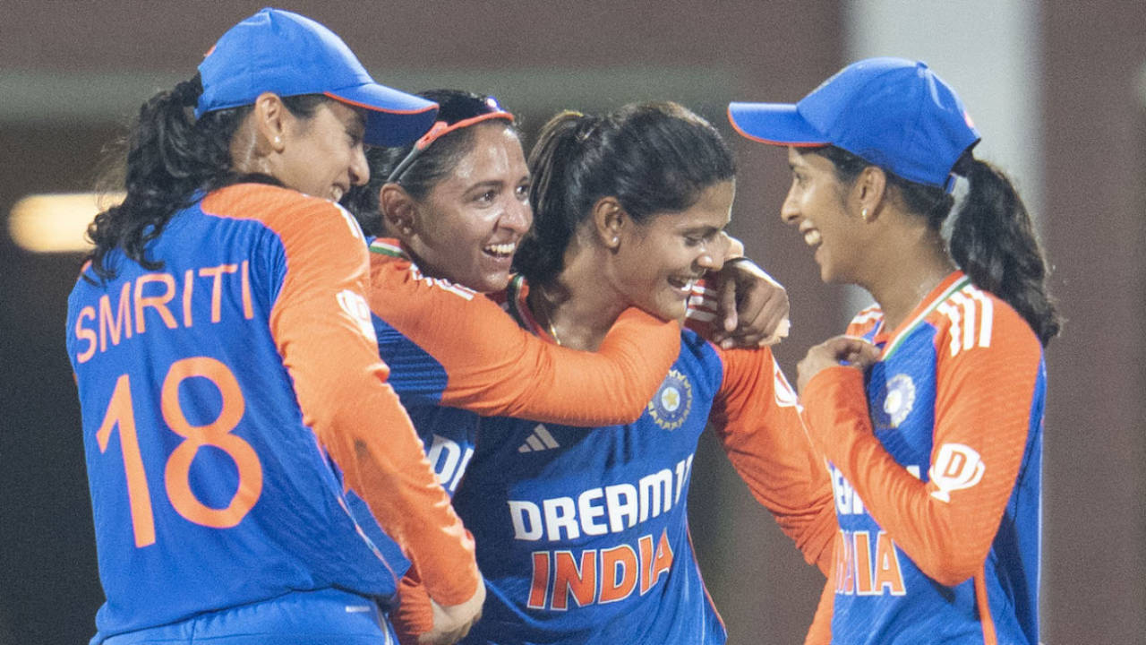 Radha Yadav enjoys her field day with Harmanpreet Kaur and Co, India vs South Africa, 3rd Women's T20I, Chennai, July 9, 2024