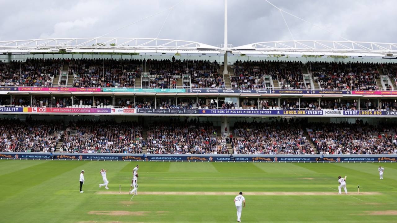 James Anderson hits his delivery stride, England vs West Indies, 1st Test, Lord's, 1st day, July 10, 2024