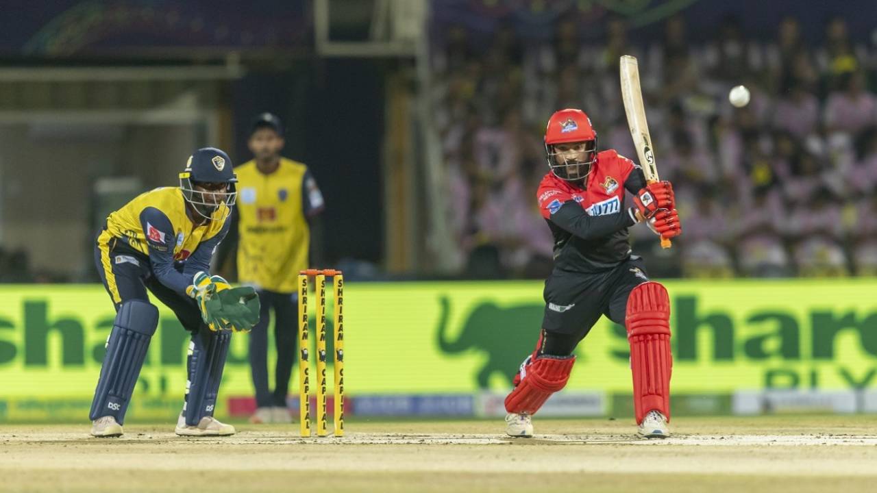 Robin Bist: from coach to player at Salem Spartans, SKM Salem Spartans vs Nellai Royal Kings, TNPL 2024, Salem, July 11, 2024