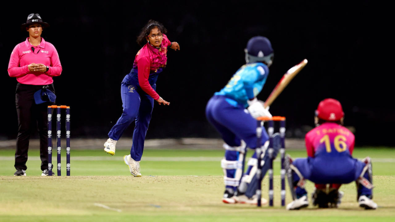Vaishnave Mahesh picked up two wickets, UAE vs Sri Lanka, 2nd semi-final, Women's T20 World Cup Qualifier, Abu Dhabi, May 05, 2024