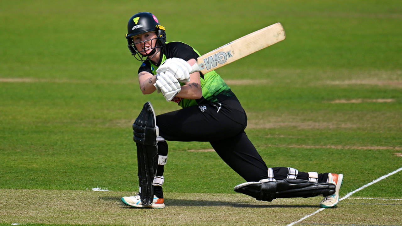 Amanda-Jade Wellington played a pivotal innings, Charlotte Edwards Cup, Western Storm vs Sunrisers, Taunton, May 31, 2024