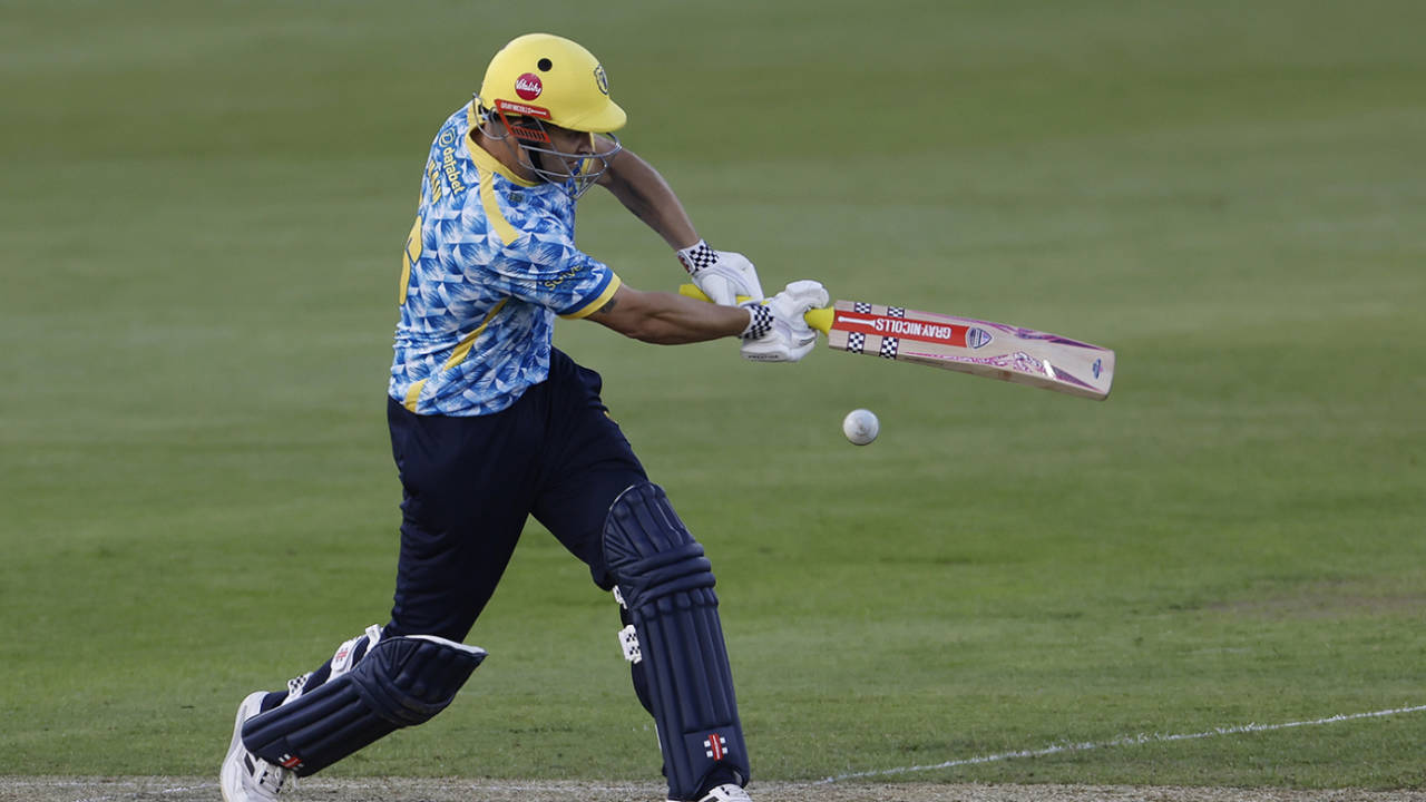 Sam Hain flicks one off his pads, Durham vs Birmingham Bears, Vitality Blast, Chester-le-Street, May 31, 2024