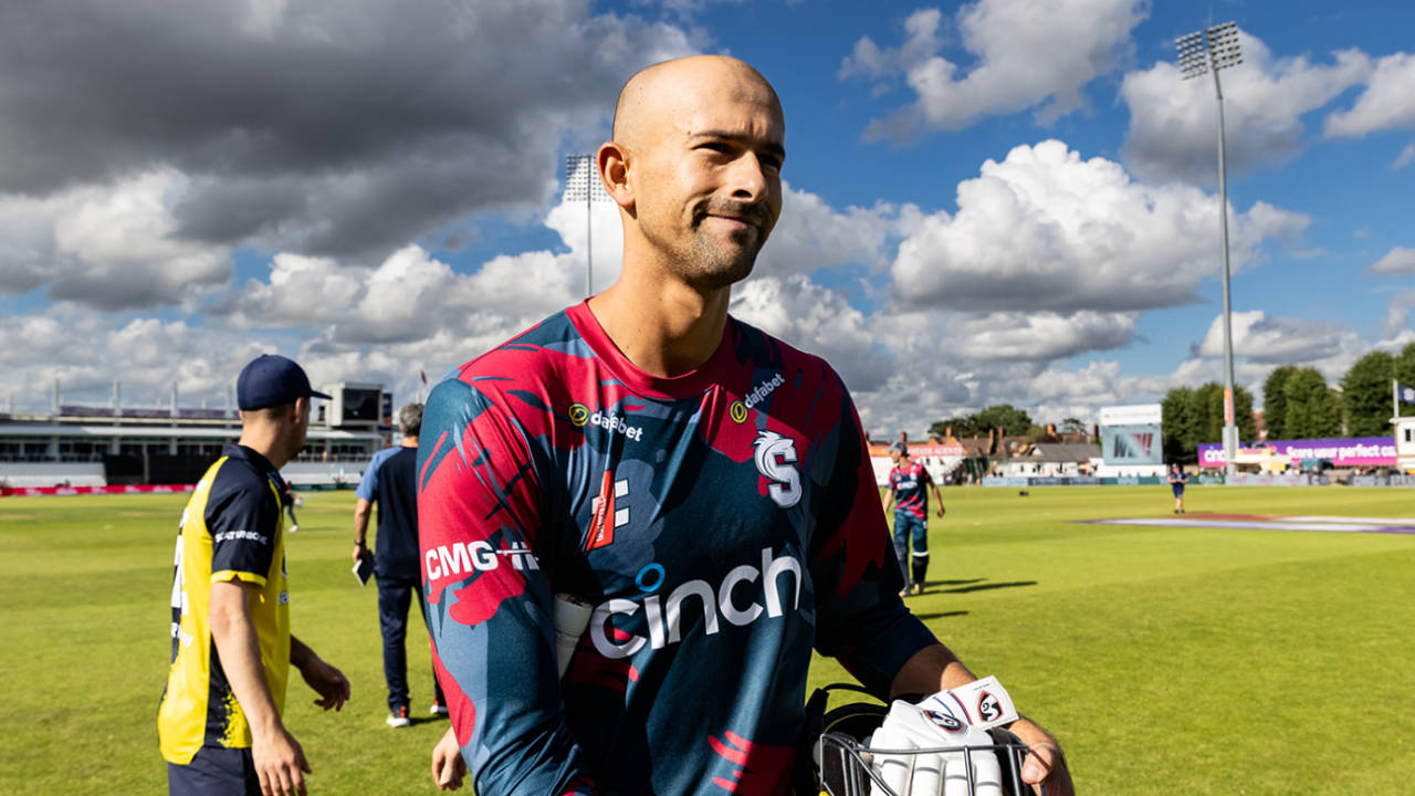 Ashton Agar walks off, Northamptonshire vs Durham, Wantage Road, Vitality Blast, July 7, 2024