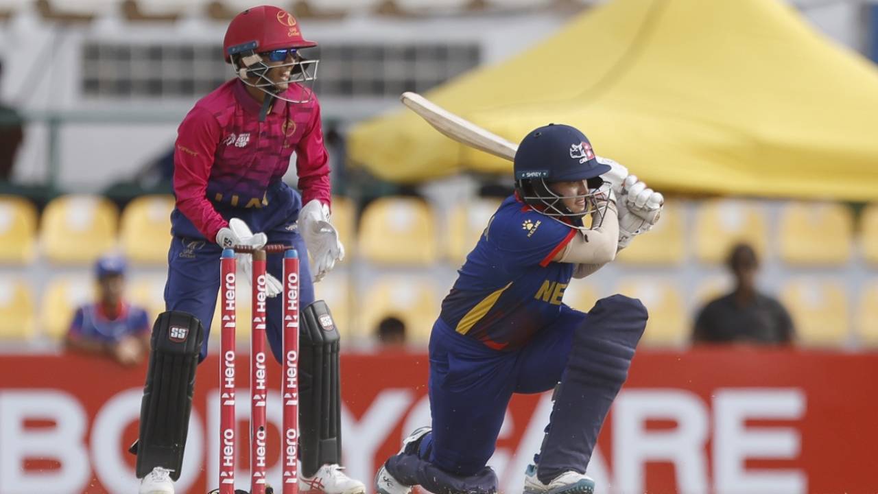 Samjhana Khadka became the first Nepal batter to score a fifty in the women's Asia Cup, Nepal vs UAE, Women's Asia Cup 2024, Dambulla, July 19, 2024