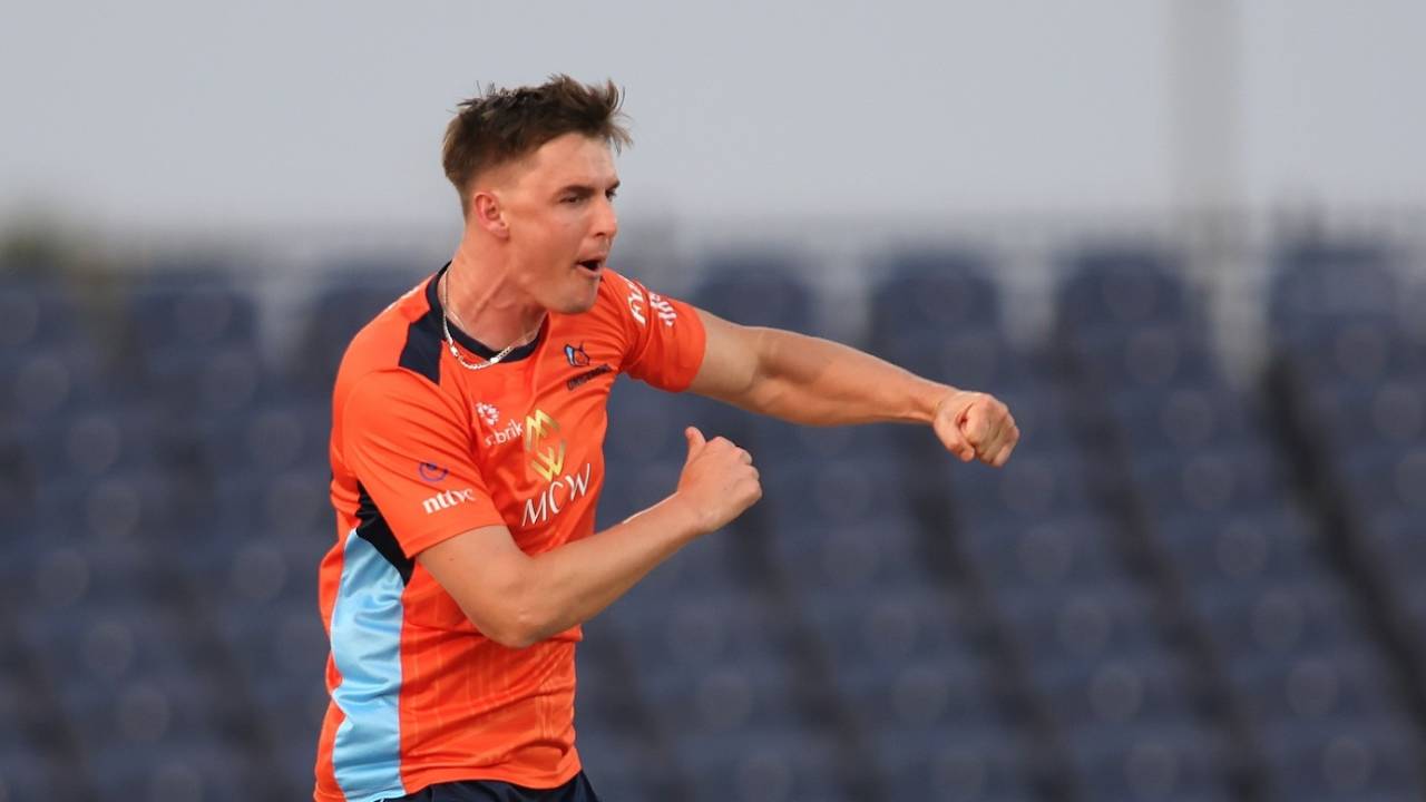 Carmi le Roux struck twice with the first two balls of the match, San Francisco Unicorns vs Seattle Orcas, Major League Cricket, Dallas, July 20, 2024