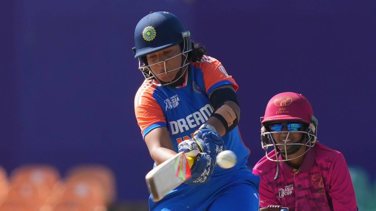 Richa Ghosh finished with an unbeaten 64 off 29 balls, India vs UAE, Women's Asia Cup, Dambulla, July 21, 2024
