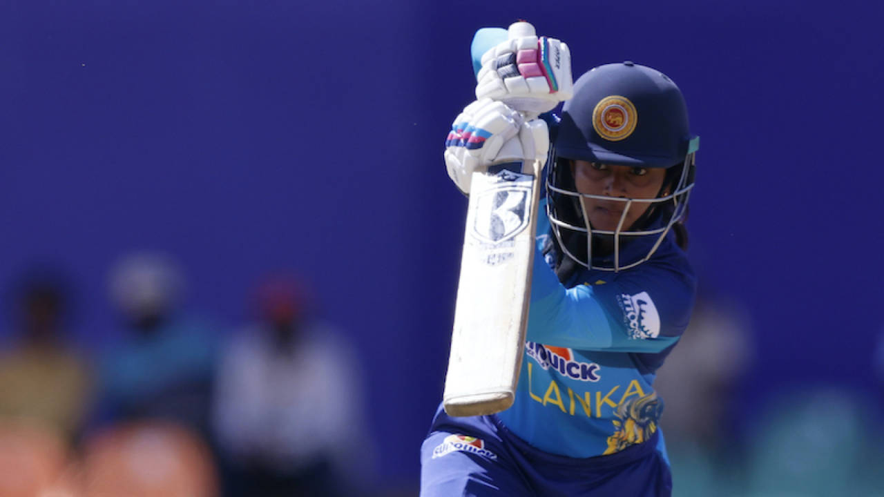 Harshitha Samarawickrama played second fiddle with a 23-ball 26, Sri Lanka vs Malaysia, Women's Asia Cup, Dambulla, July 22, 2024
