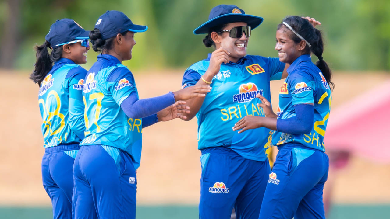Shashini Gimhani, the 15-year old spinner, took 3 for 9, Sri Lanka vs Malaysia, Women's Asia Cup, Dambulla, July 22, 2024