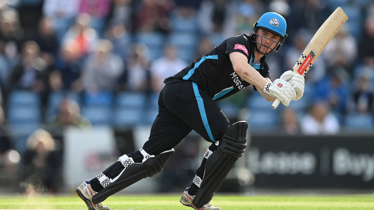 Ed Pollock flicks off his pads, Yorkshire vs Worcestershire, Vitality T20 Blast North Group, Headingley, May 25, 2022