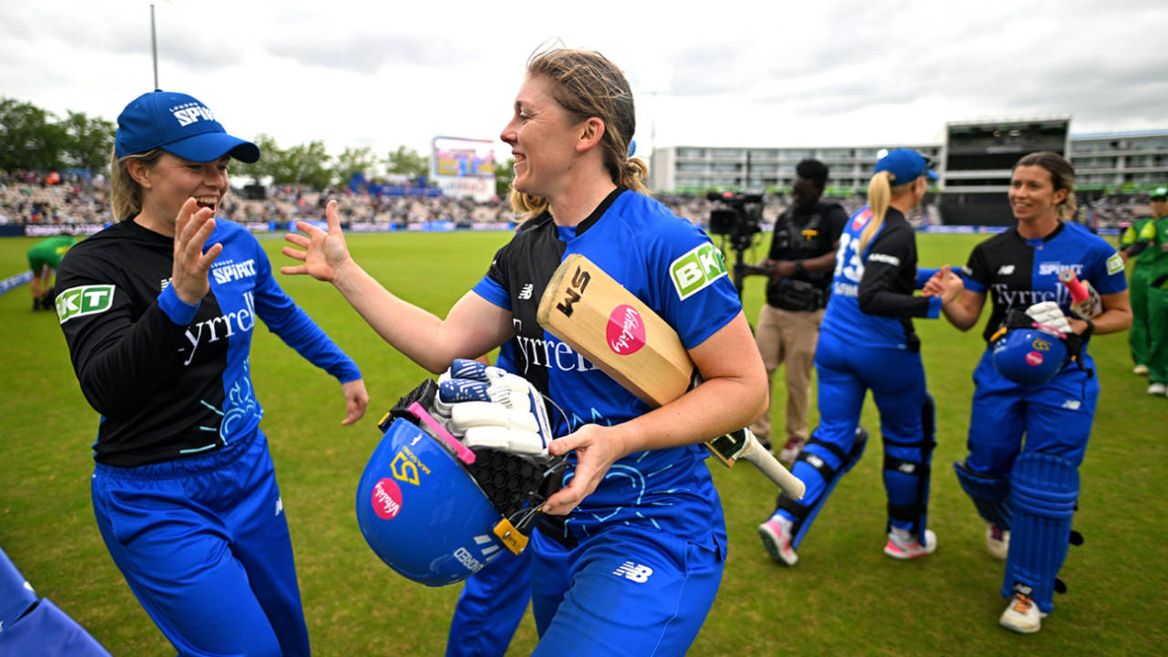 Heather Knight's unbeaten 65 led London Spirit to victory, Southern Brave vs London Spirit, The Women's Hundred, Utilita Bowl (Southampton), July 24, 2024