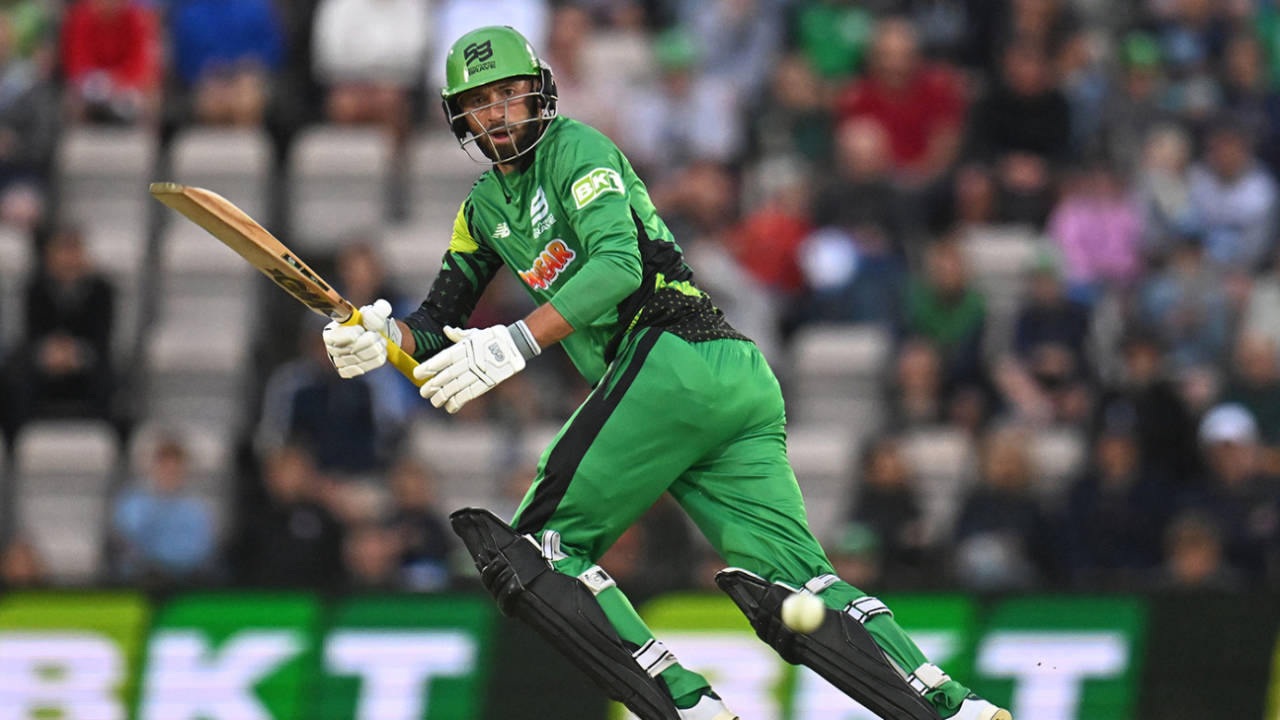 James Vince top-scored with 56 in the run chase, Southern Brave vs London Spirit, The Men's Hundred, Utilita Bowl (Southampton), July 24, 2024